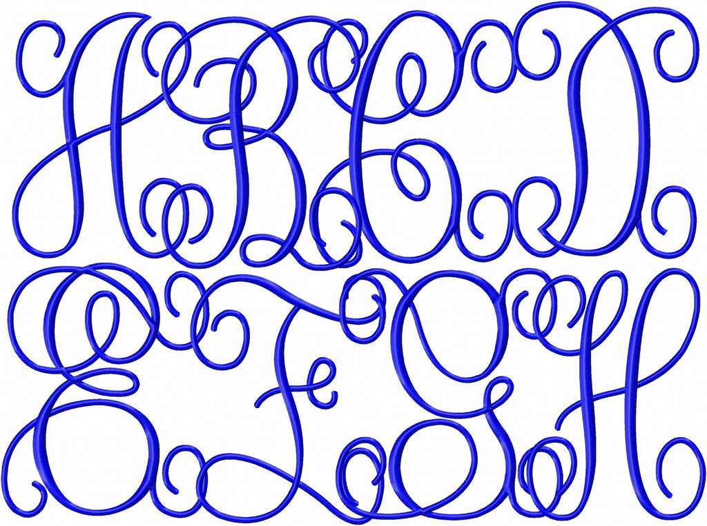 Interlocking Script Monogram Font