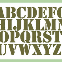 Army Stencil Font