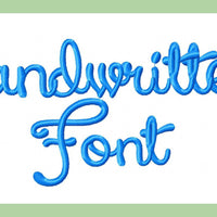 Font Handwritten - 2" letters and numbers