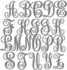 Fancy Vines Interlocking Font - Comes in 1.5,2.0,2.75,3.0 and 3.75  Inches in Size - Machine Embroidery Monogram Font