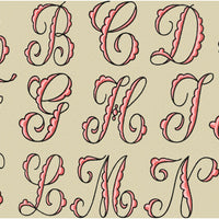 Scallop Script Monogram Font