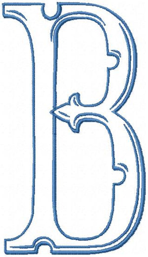 vintage letter b logo