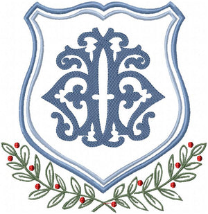 CREST WITH LAUREL AND BERRIES 2