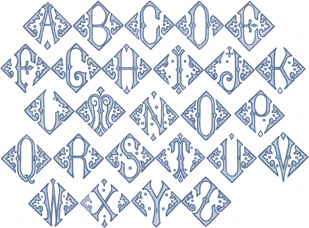 VINTAGE DIAMOND MONOGRAM | Bling Sass & Sparkle