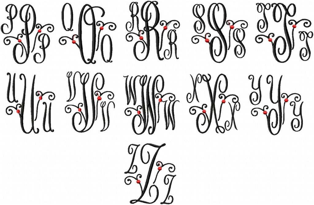 Interlocking Script Monogram Font