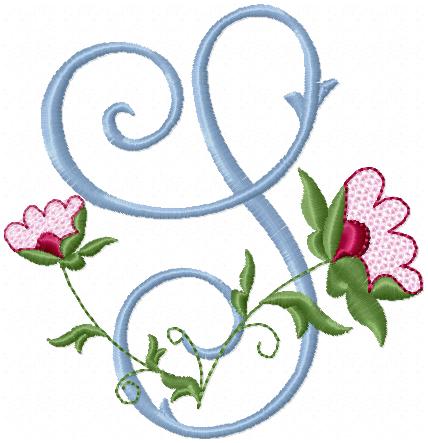 Vintage Flower Monogram