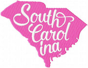 South Carolina - State Silhouette machine embroidery design