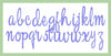 Simple Script Font  1,2, and 3 inch  Machine Embroidery Font -
