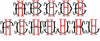VINTAGE BAROQUE INTERLOCKING MONOGRAM FONT - SET "H" 6 AND 8 INCH SIZE