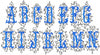 Filligree Monogram Font - comes in 3.25 inch and 5.25 inch sizes