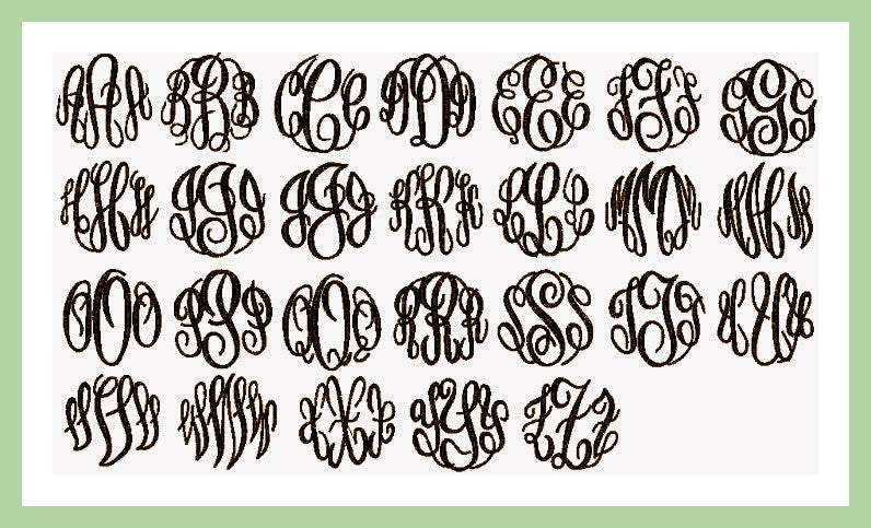 Fancy Monogram Font