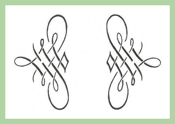 Filigree - comes in 2 sizes 6 x 3 and 4 x 2