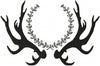 Pattern Antler and twig wreath