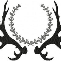 Pattern Antler and twig wreath