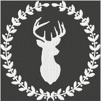 Deer with Laurel - instant download