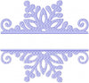 Snowflake Split Name frame - comes in 3 sizes