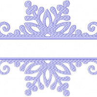 Snowflake Split Name frame - comes in 3 sizes