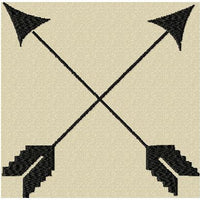 Crossed Arrow Monogram frame - comes in 8x8,6x6,4x4,3x3