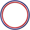 Applique Circle with Beaded Circle Border - comes in 4,5,6,7,8 inch sizes