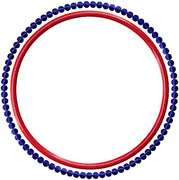 Applique Circle with Beaded Circle Border - comes in 4,5,6,7,8 inch sizes