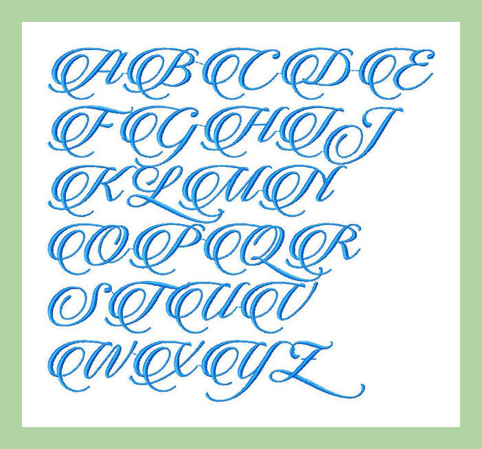 Three Color Script Font Candle Script Font - 3 inch Size | Bling Sass & Sparkle