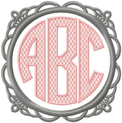 Assortment of 4 monogram frames all come in sizes to fit 2,3,and 4 inch letters