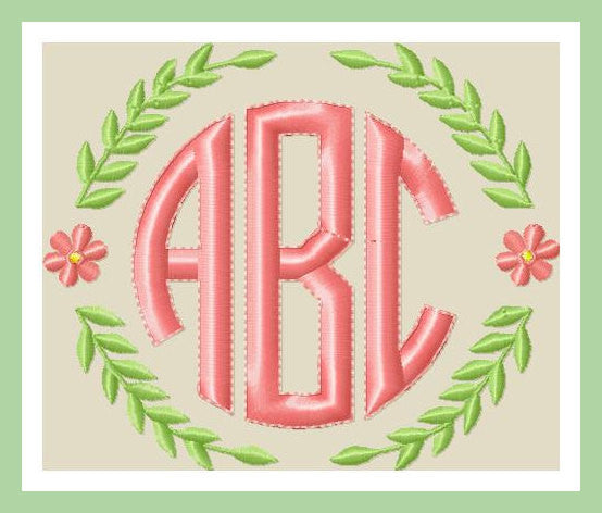 Laurel Monogram Frame - comes in 5 sizes | Bling Sass & Sparkle