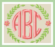 Laurel Monogram Frame - comes in 5 sizes