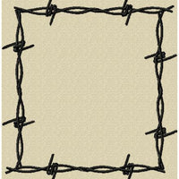 Barb Wire Frame - Comes in 6 sizes