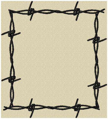 Barbed Wire - Machine Embroidery Design