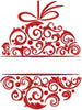 Christmas Ornament Split Name Frame - comes in 5 sizes