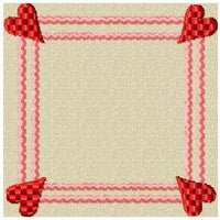Heart Square Frame - comes in 3,4,5,6, and 7 Inch Sizes