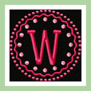 Circle Swirl Dot Frame - Comes in 3,4,5,and 6 inch Sizes