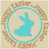 Happy Easter Bunny Circle design