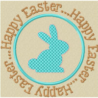 Happy Easter Bunny Circle design