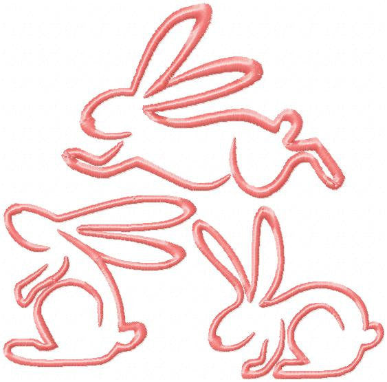 Easter Bunnies 3 different designs