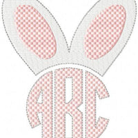 Easter Bunny Ears - Monogram Topper