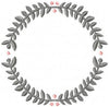 Laurel Circle - monogram Frame
