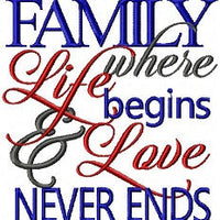 Family - Where Life Begins and Love Never Ends