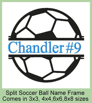 Split Soccer Ball comes in 4 sizes 8x8,6x6,4x4,3x3