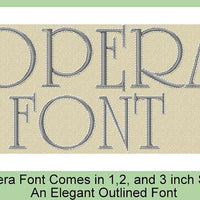 Opera - comes in 1,2 and 3 inch letters - BONUS set of numbers, & and period