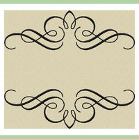 Wedding Scroll Design - Machine Embroidery Design