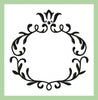 Crest Monogram Frame - Machine Embroidery Design