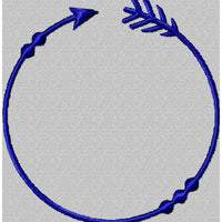 Arrow Circle Monogram Frame