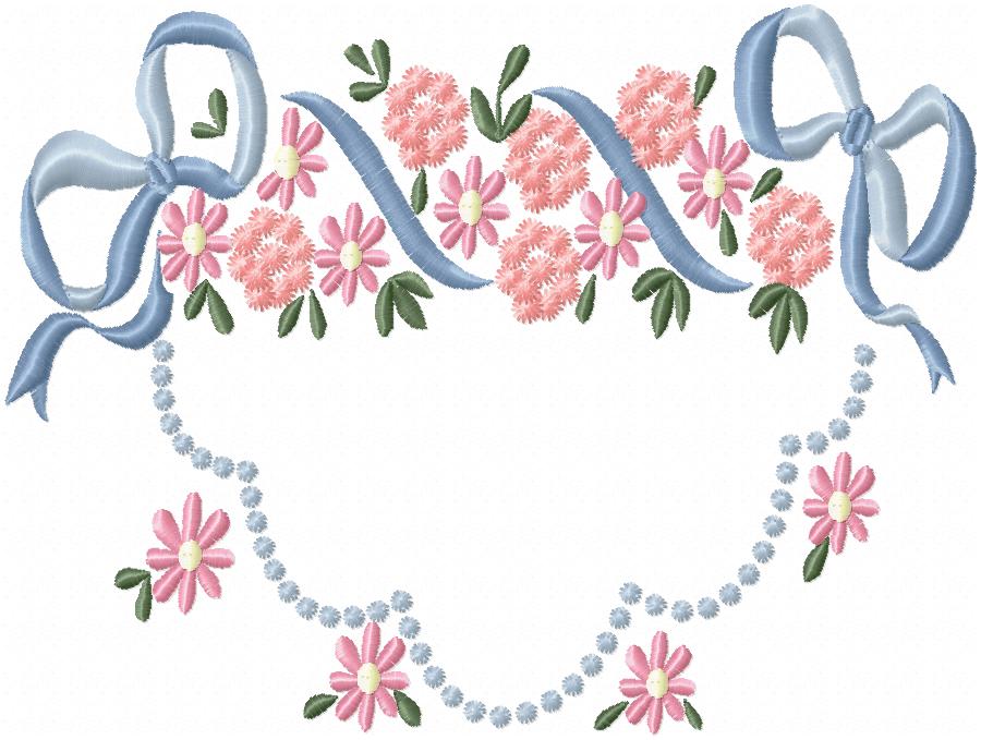 Flower And Ribbon Frame FLOWER RIBBON FRAME DESIGN | Bling Sass & Sparkle