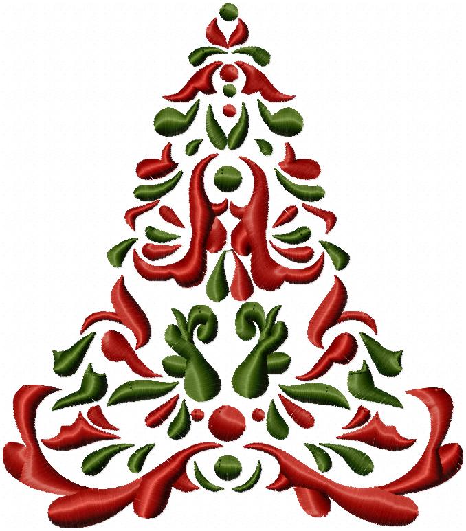 Christmas Tree   Machine Embroidery Design