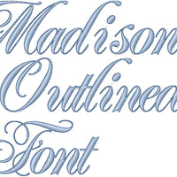 MADISON OUTLINED FONT