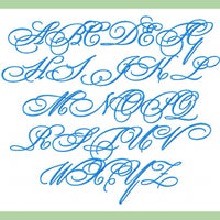 Bickham Script   2"  Machine Embroidery Font -Machine Embroidery Font