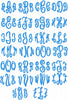 Empress Monogram Font - 4,5,6 inch Sizes - Machine Embroidery Font