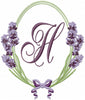 Lavender Oval Frame